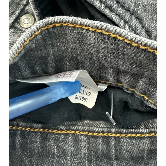 Vintage y2K Old Navy Gray Denim Midi Pencil Skirt  Sz 10 - Picture 7 of 7